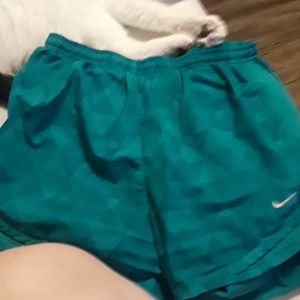 Teal athletic shorts
